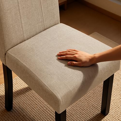 HOMYZOO Dining Chairs Set of 4, Upholstered Dining Room Chairs with Padded Se...