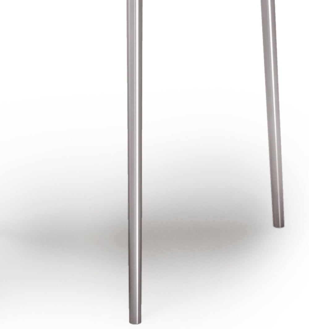 2-Piece Metal Nesting Table - Nickel with Gray, Iron, 19.7 x 19.7 x 21.7 | Ha...