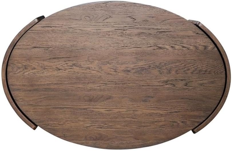 Pemberly Row 3 Piece Living Room Table Set, Rubberwood and Oak Veneer, Coffee...