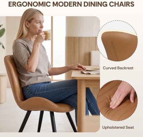 Nalupatio Upholstered Dining Chairs, Dining Room Kitchen Chairs Set of 4