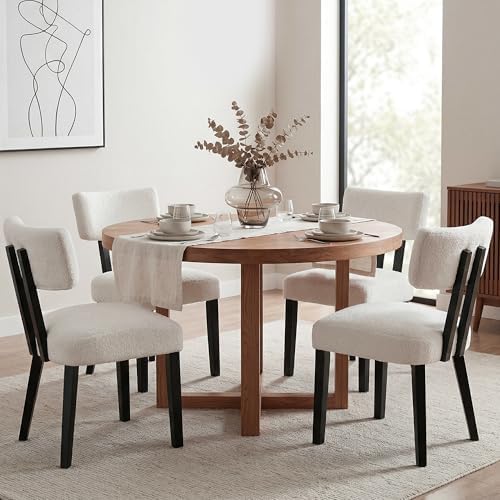 GOTMINSI Mid Century Modern Dining Chairs,Velvet Farmhouse Upholstered Kitche...