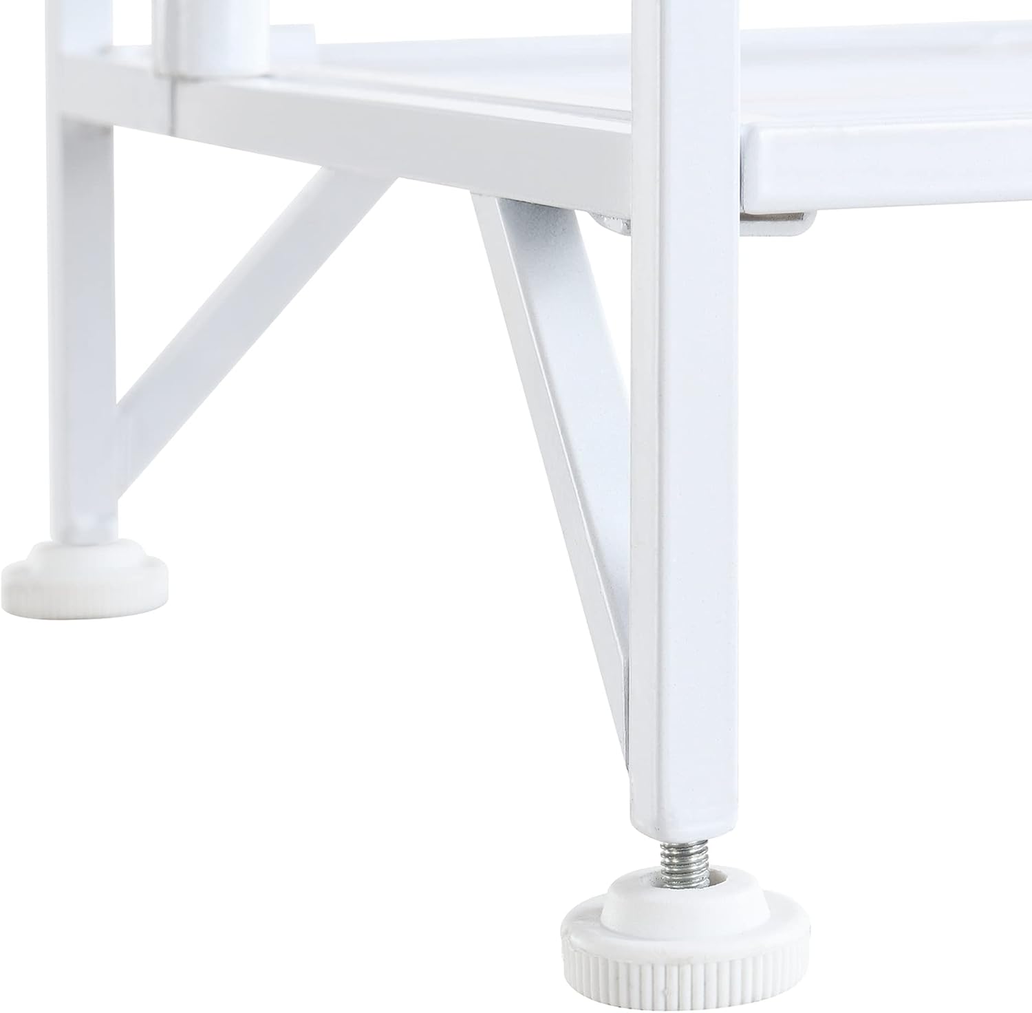 Convenience Concepts Xtra Storage Shelves - 5-Tier Folding Metal Storage Shelves, Closet Organizer for Office, Laundry Room, Bedroom, Garage, Kitchen, Bathroom, White