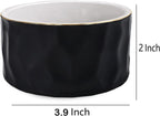 Paper Clip Holder Ceramic Paper Clip Holders Paperclips Holder Dispenser Cute Gold Line Paper Clip Organizer for Desk Binder Clip Holder Bobby Pin Hair Clip Holder Gift for Office Black