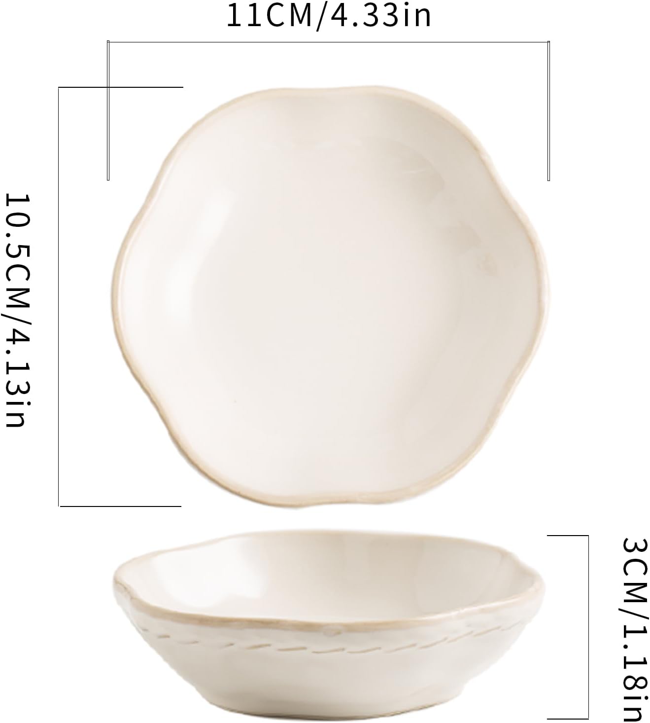 Ceramic Jewelry Tray, Ring Holder Floral Trinket Bowl for Women | Small catchall keeps rings, earrings, keys, and keepsakes visible on vanities or dressers, adding a giftable decor accent