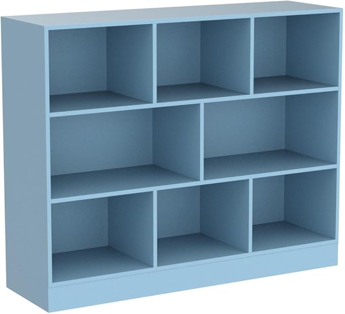 IOTXY Open Shelf Low Bookcase - Wooden 3-Tier Floor Standing Display Cabinet ...