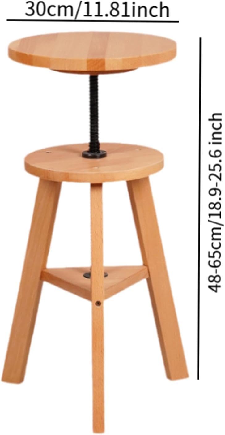 Wooden Drafting Stool Sturdy Artist Stool