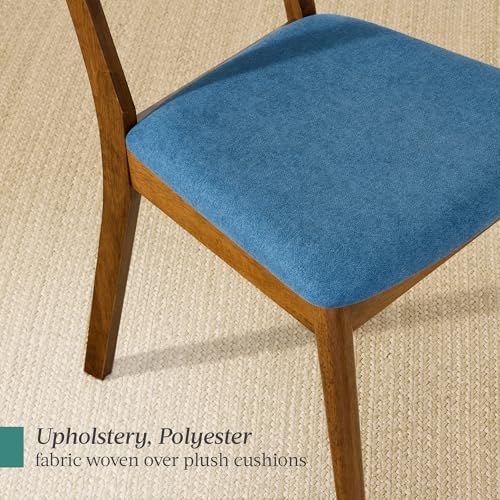 Best Choice Products Dining Chairs Set of 2, Mid-Century Modern Upholstered W...
