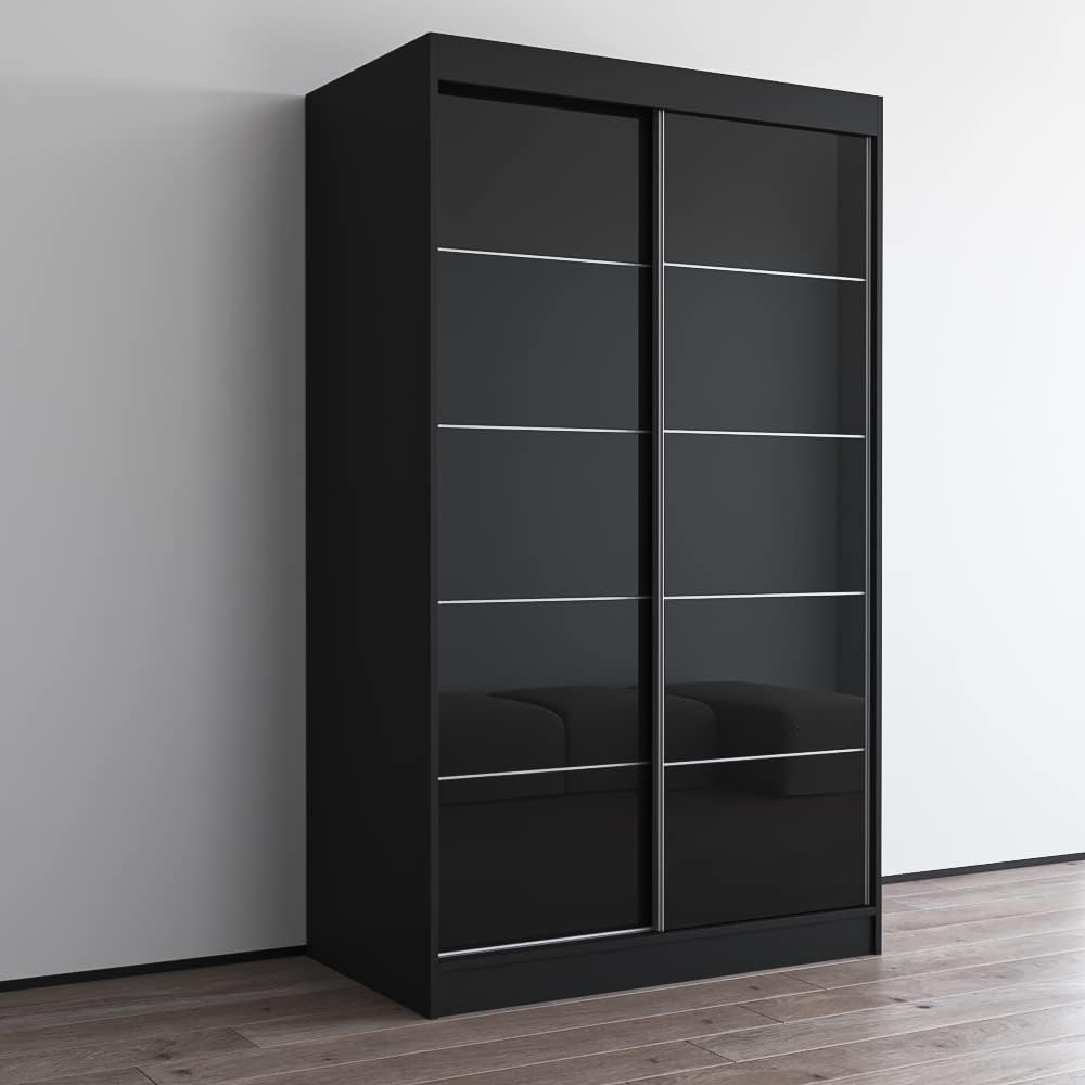 Meble Furniture Aria 2D Wardrobe with Mirror Doors — Spacious Storage with Sh...
