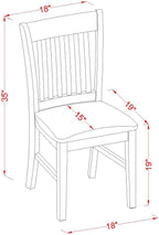 East West Furniture VANO7-OAK-C 7 Piece Kitchen Table & Chairs Set Consist of an Oval Dining Room Table with Butterfly Leaf and 6 Linen Fabric Upholstered Chairs, 40x76 Inch, Oak