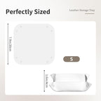 Black Marble Valet Tray Catchall Trays Key Organizer Leather Tray Night Stand Organizer Bedside Vanity Trays Decor for Entryway Table