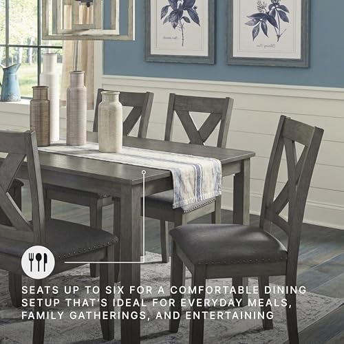 Signature Design by Ashley Caitbrook 7-Piece Dining Set, Gray Wash