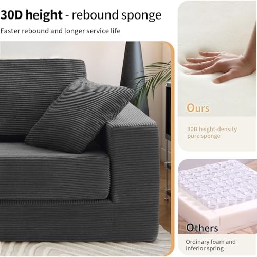 FILUXE Modular Sectional Sofa, Modern Modular Sofa Couch with Deep Seat，Comfy...