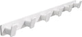 Coat Hook Wall Rack Hanger - White Coat Rack with 6 Hooks Wall Hooks for Hanging Hat Key Bag Towel Wall Mount Coat Holder