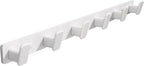 Coat Hook Wall Rack Hanger - White Coat Rack with 6 Hooks Wall Hooks for Hanging Hat Key Bag Towel Wall Mount Coat Holder
