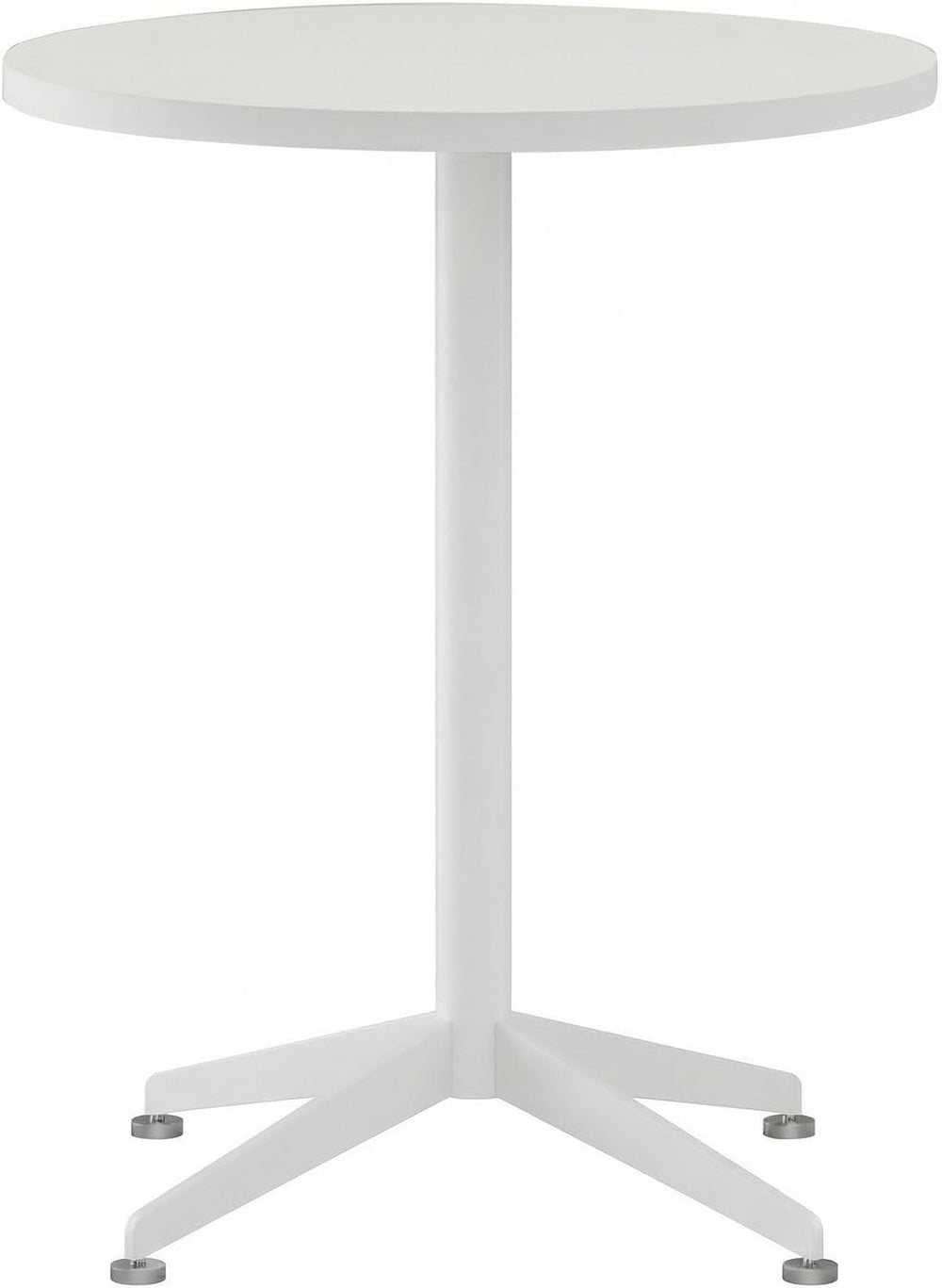 Small Round Pedestal Dining Table for 2-23.6" Modern White Kitchen Table...