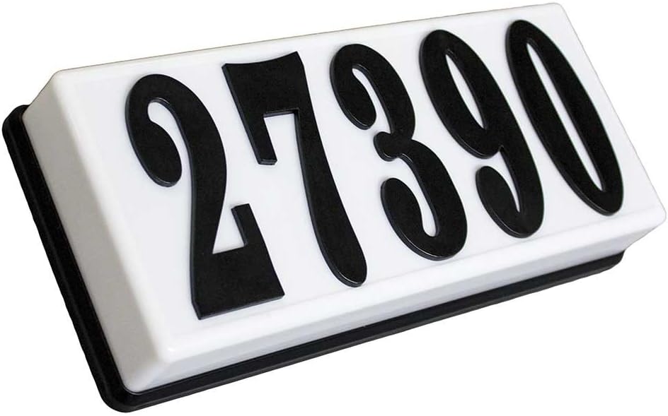 SRP-AB01-BLK Serrano Low Voltage Plastic Rectangular Lighted Address Plaque w...