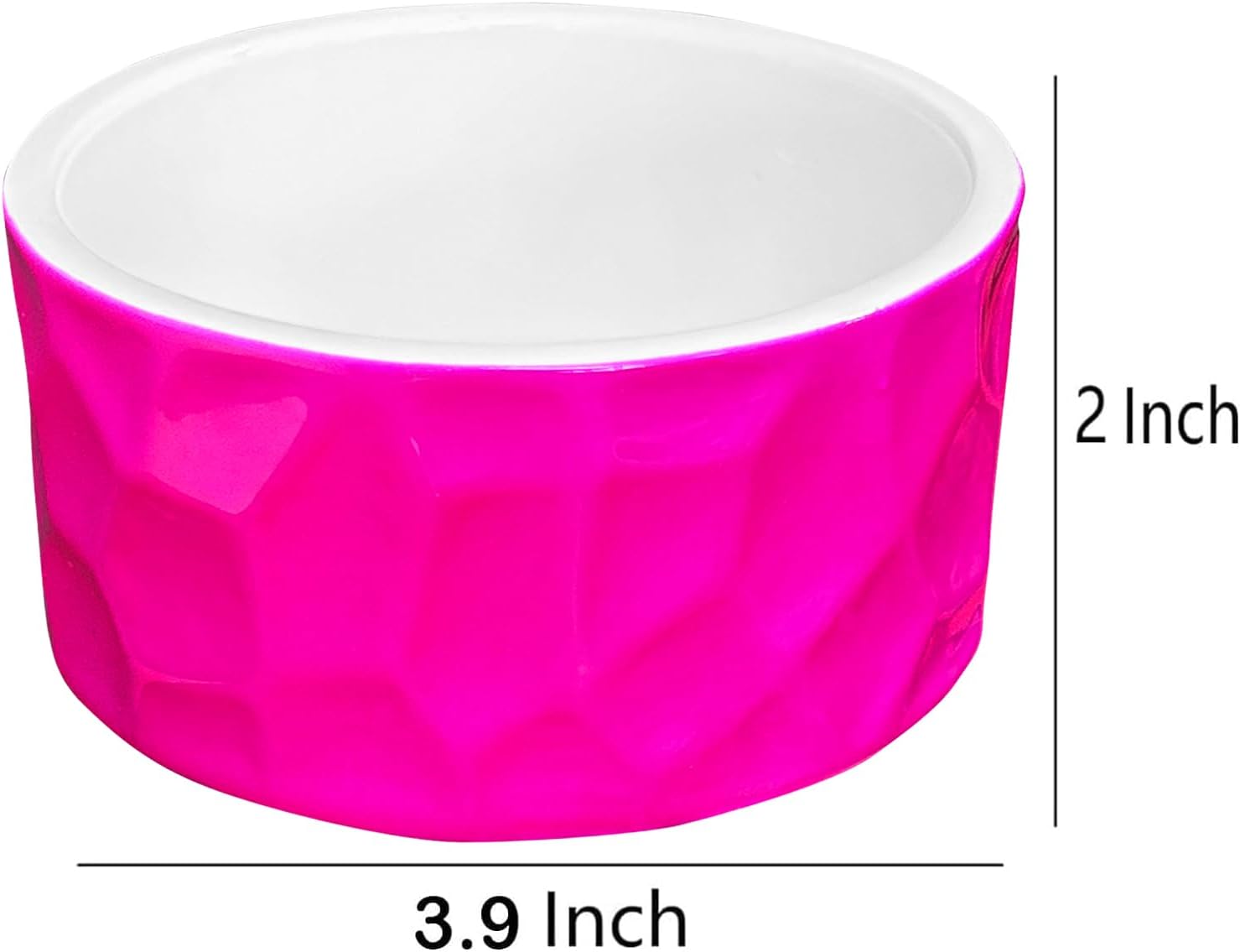 Paper Clip Holder Ceramic Paper Clip Holders Paperclips Holder Dispenser Cute Paper Clip Organizer for Desk Binder Clip Holder Bobby Pin Hair Clip Holder Gift for Office (Hot Pink)