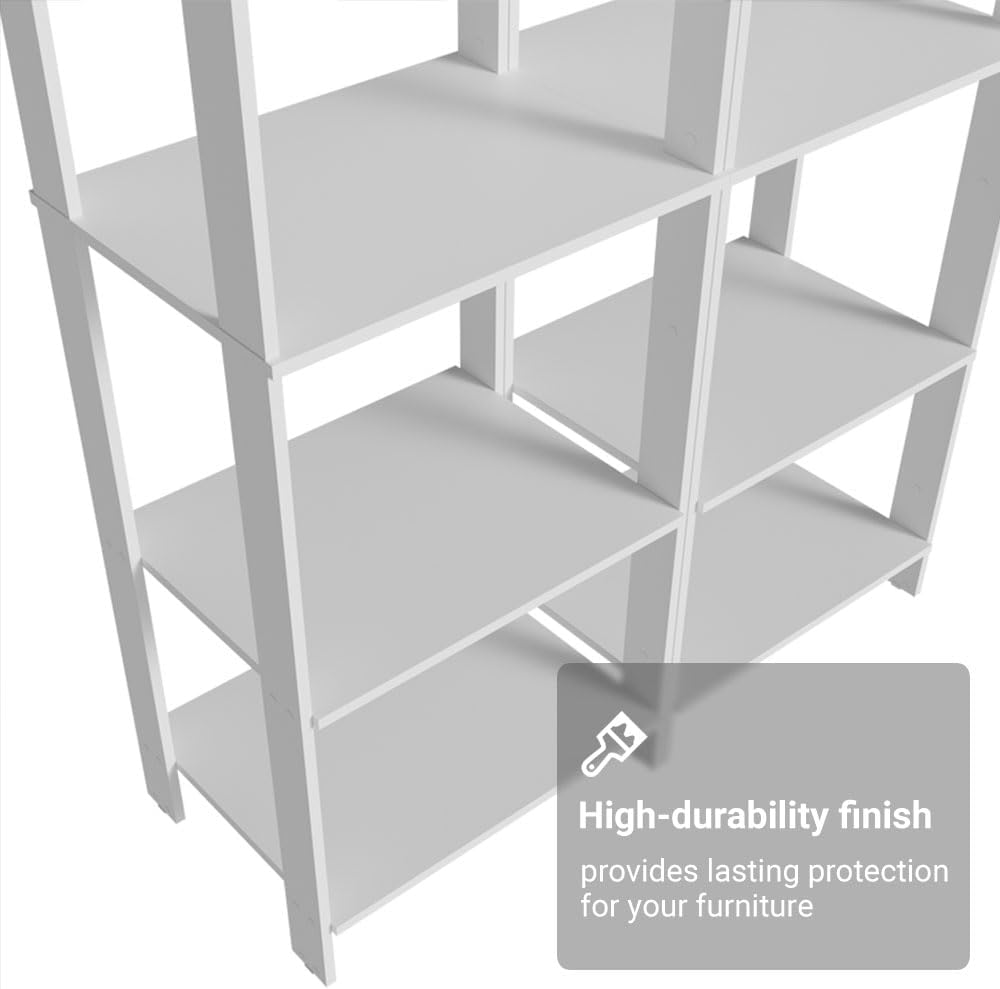 Madesa Kitchen Pantry Storage Rack with 10 Open Shelves 47" L Multiuse M...