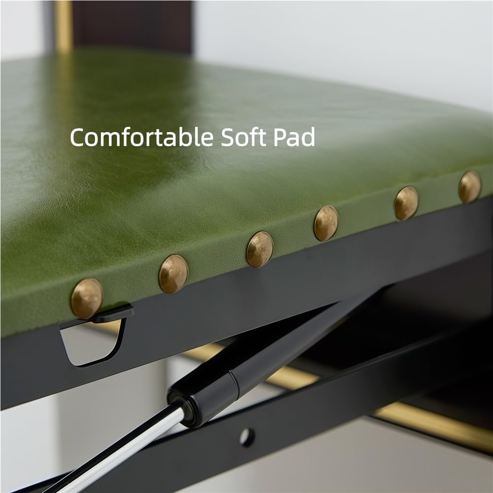 Wall Mounted Folding Stool, Hidden Flip-Down Entryway Seat, Padded Folding Chair for Hallway, Corridor, Bedroom - Space-Saving Design