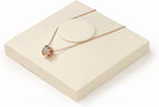 Oirlv Microfiber Jewelry Display Tray Necklace Display Stand Necklace Holder(Beige)