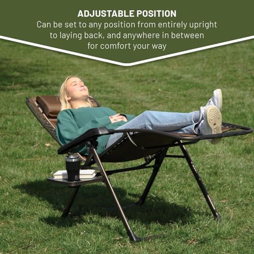 Timber Ridge Aluminum Zero Gravity Chair Set of 2, 350 lb Capacity Each