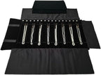 Portable Jewelry Roll Untangled Secure Necklace Travel Storage Bag Displays Holder 16 Chain (Black Diamond)