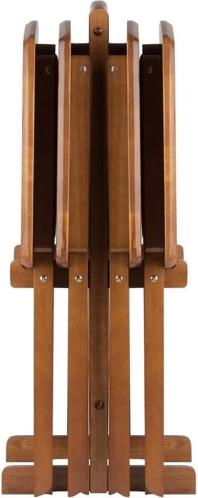 Pemberly Row 24" W x 12" D Transitional Oversized Solid Wood Snack ...
