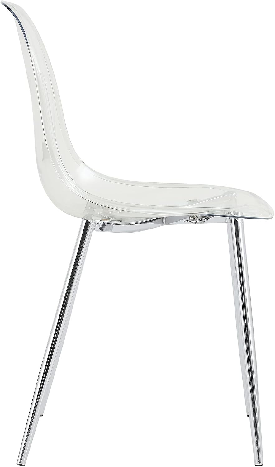 Baysitone Clear Dining Chairs Set of 12, Modern Kitchen Chairs with Transpare...