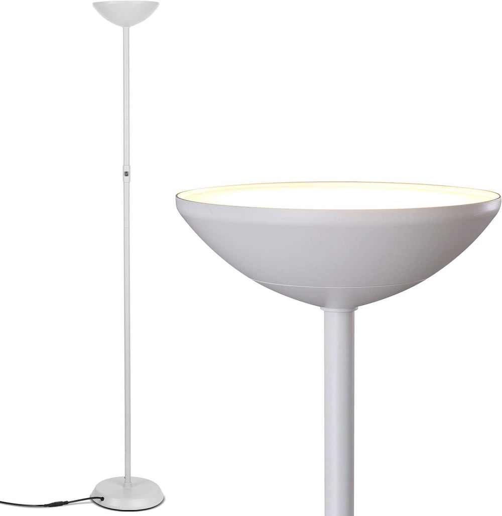 Brightech SkyLite LED Floor lamp, Torchiere Super Bright Floor Lamp for Livin...