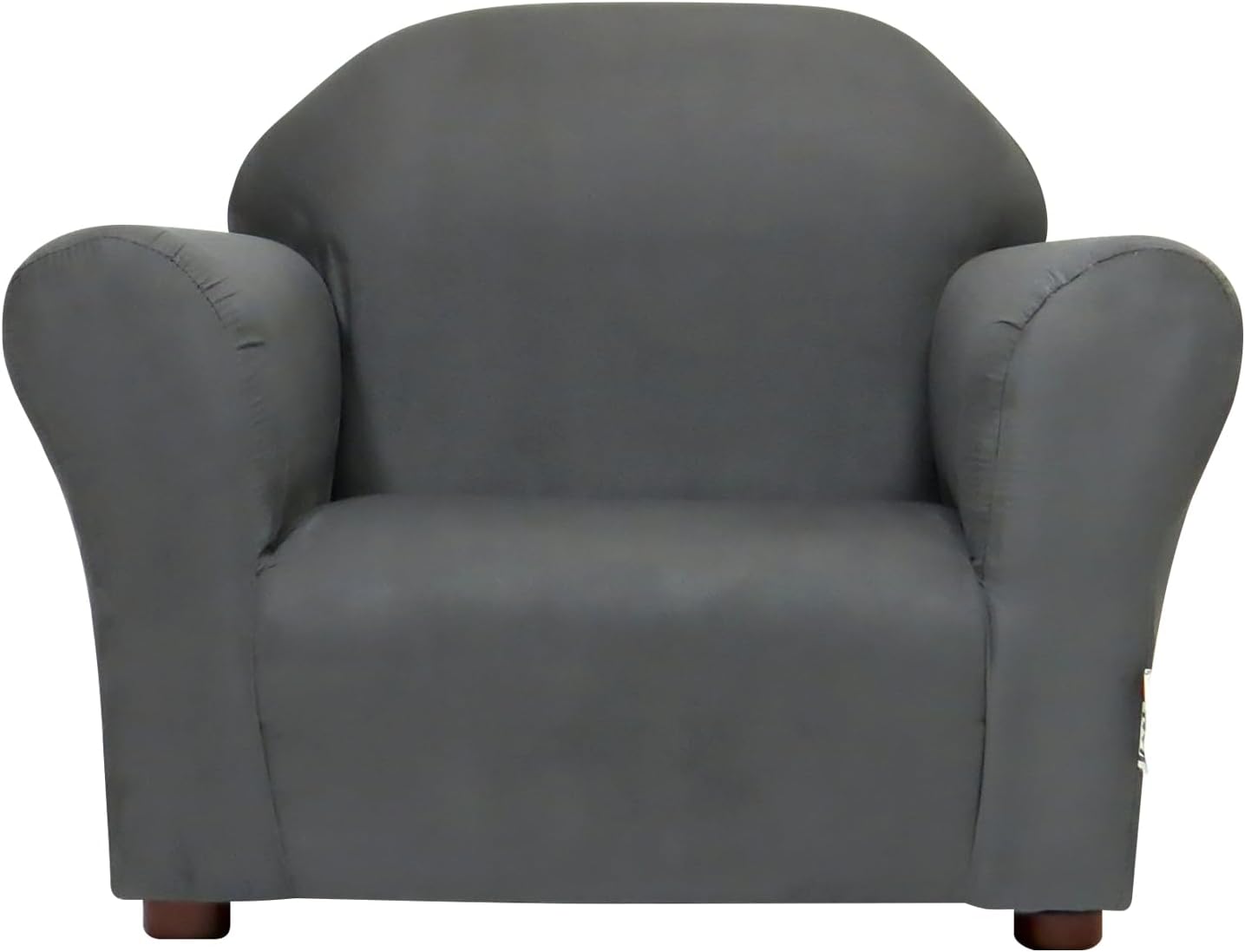 Roundy Toddler Armchair with Soft Microsuede Upholstery Durable Wooden Frame, Ergonomic Design, Fully Assembled, Comfortable Kids Chair for Ages 2-5, Ideal for Bedroom, Playroom & Daycare Use.
