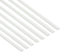 D-Line Half Round Cord Hider, Patented Cable Cover, Hide TV Wall Mount Wires, Raceway for Cords, Decorative Wire Covers, Paintable, Adhesive Cable Concealer, 8X 0.78in W x 0.39in H x 39in L,White