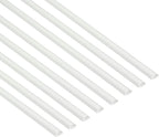 D-Line Half Round Cord Hider, Patented Cable Cover, Hide TV Wall Mount Wires, Raceway for Cords, Decorative Wire Covers, Paintable, Adhesive Cable Concealer, 8X 0.78in W x 0.39in H x 39in L,White