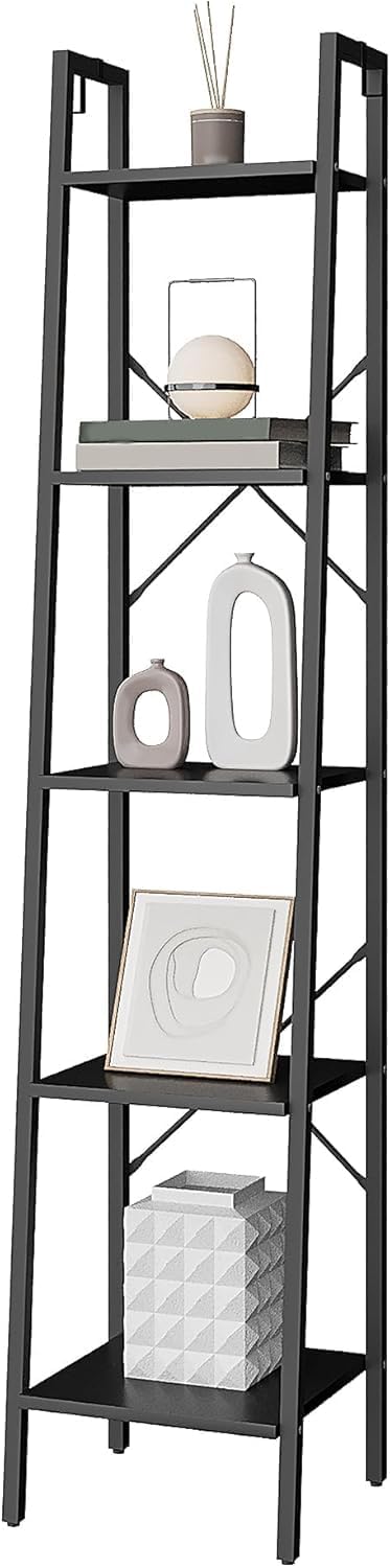 Hzuaneri Ladder Shelf, Bookshelf, Freestanding Corner Storage Shelf