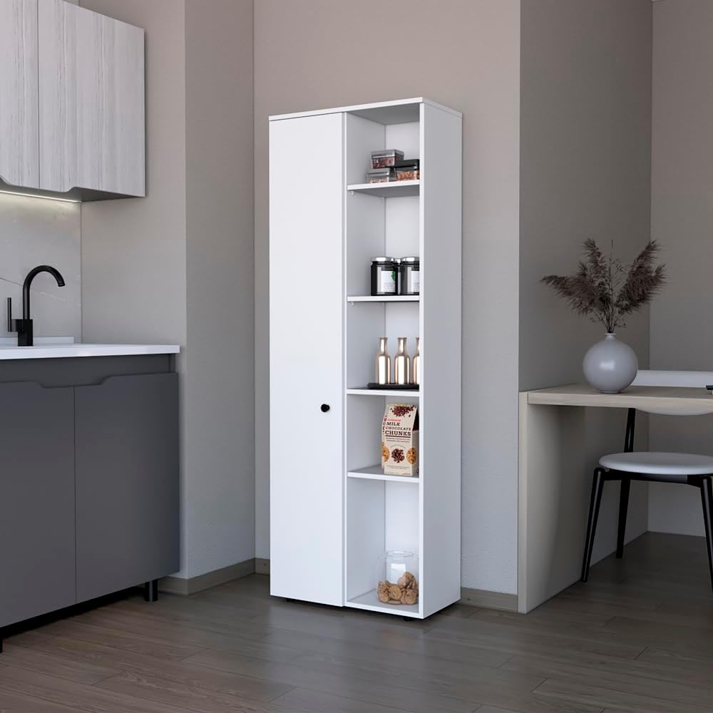 23.6" D*11.8" W*66.9" H Freestanding Storage Cabinet with 8 Sh...