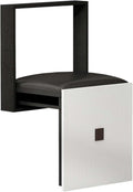 Wall Mounted Folding Chair Solid Step Stools, Folding Wall Hang Balcony Living Stool, Space Saving Hidden Wall Stools, Folding Entryway Stool,Black