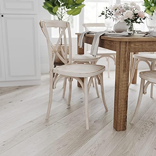 Merrick Lane Jessamine 46" x 30" Rectangular Rustic Solid Pine Farm...
