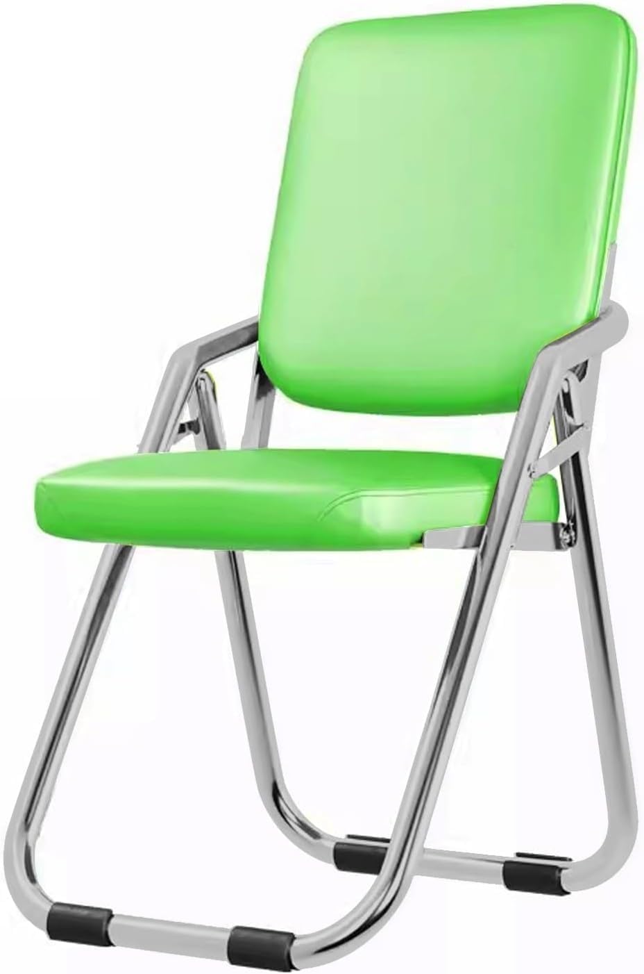 Folding Chairs with Padded Seats for Outdoor & Indoor, Portable Stackable Commercial Seat(Green)
