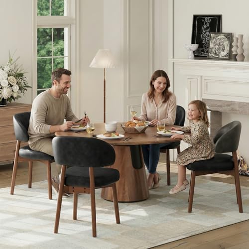 MALOL Wooden Dining Chairs Set of 6, Modern Upholstered Dining Room Kitchen S...