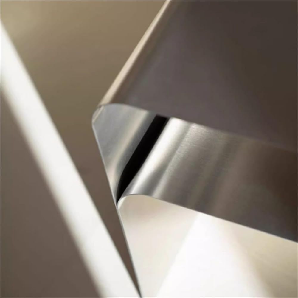 Stainless Steel Side Table, Modern Bedside Table, Integrated Nightstand, Simp...