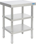 KUARBARR Stainless Steel Table Stainless Steel Prep Table 18 x 24 Inch, NSF Metal Commercial SS Kitchen Prep Worktable for Restaurant Kitchen Garage Warehouse