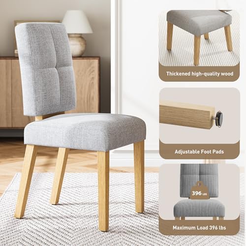 Wooden Dining Chairs Set of 6, Modern Farmhouse Dining Room Chairs with Cloud...
