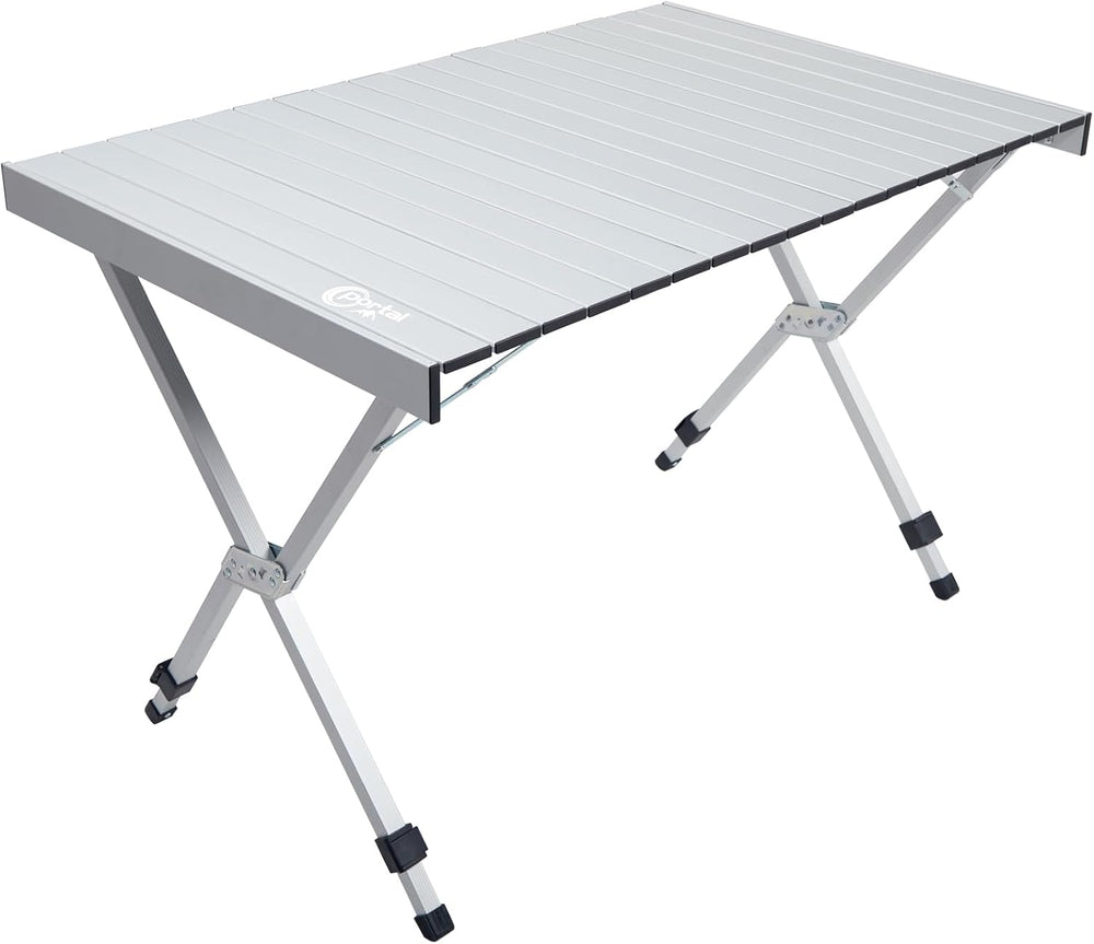 Portal Folding Camping Table with Adjustable Height,Portable Aluminum Table, ...