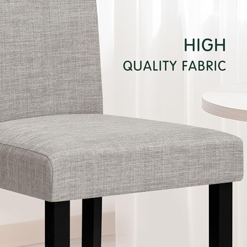 CHUN YI Upholstered Dining Chairs Set of 4, Fabric Dining Room Chairs with So...