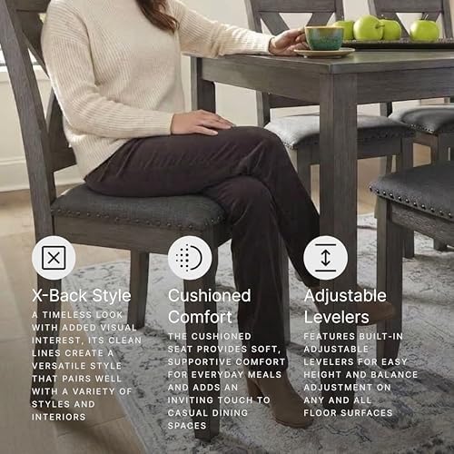 Signature Design by Ashley Caitbrook 7-Piece Dining Set, Gray Wash