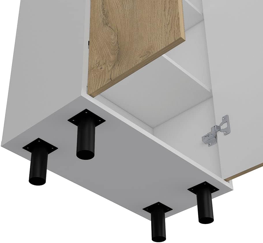23.62" D*11.81" W*71.1" H Freestanding Kitchen Pantry with 4 S...