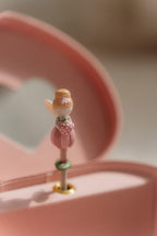 Little Dutch Fairy Garden Heart Music Box with Rotating Ballerina for Girls with Flower Motif Jewellery Box Music