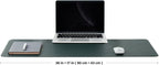 Cork Desk Mat - Dual-Sided Desk Pad for Office and Home - Desk Organization and Accessories - Ideal for Large Mouse Pad and Desk Mats on Top of Desks(Dark Green,90cmx 43cm)