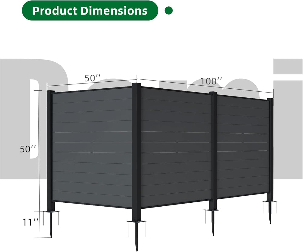 Domi Outdoor Decorative Fences, 50" W x 50" H Air Conditioner Fence...