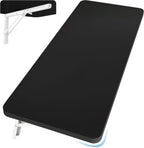 Wall Mounted Folding Table 39.4”L x 19.7”W, Laundry Folding Table with Heavy Duty Metal Collapsible Shelf Brackets, Wall Mounted Desk Fold Down for Small Spaces, Black