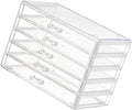 Space Saving Acrylic Cosmetic Storage Drawers Multi Drawers Acrylic Organizer Modern Jewelry Organizer for Organizing Cosmetics and Jewelry